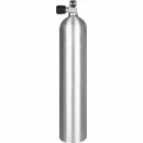 BtS Aluminiumflasche 40 cft 207bar mit Mono-Ventil, silber