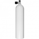 BtS Aluminiumflasche 7l 200bar mit Mono-Ventil, weiß